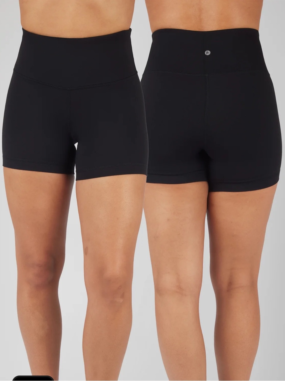 90 Degree By Reflex Black High-Waist Biker Shorts *2 PACK*